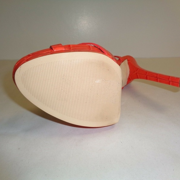 Michael Kors NADJA PLATFORM Orange New Sandals - Picture 5 of 6